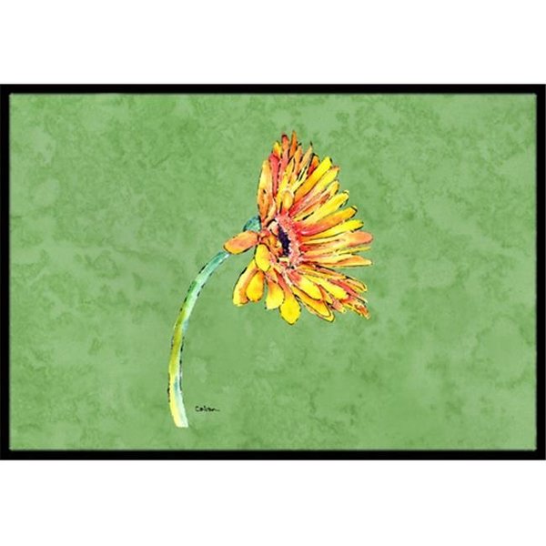 Carolines Treasures Carolines Treasures 8854JMAT 24 x 36 in. Gerber Daisy Orange Indoor Or Outdoor Doormat 8854JMAT